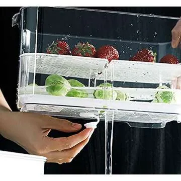Blitzlabs Fridge Storage Containers - Fresh Keeper Bins