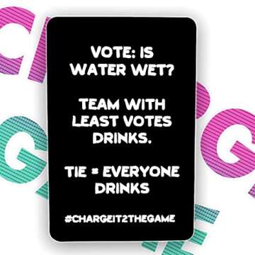 Charge it 2 The Game Drinking Game - Fun Adult Drinking Card Game for Parties - 21st Birthday Gift & Bachelorette Parties - Holiday Game - Party Game with 90 Cards for Any Occasion
