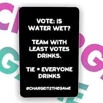 Charge it 2 The Game Drinking Game - Fun Adult Drinking Card Game for Parties - 21st Birthday Gift & Bachelorette Parties - Holiday Game - Party Game with 90 Cards for Any Occasion