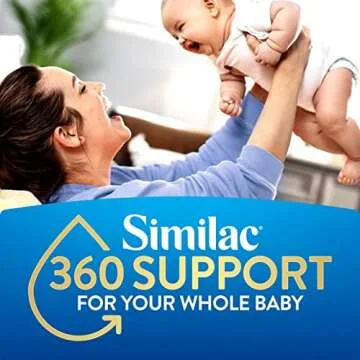 Similac 360 Total Care Infant Formula, Has 5 HMO Prebiotics, Our Closest Prebiotic Blend to Breast Milk, Non-GMO, Baby Formula, Ready to Feed, 8-fl-oz Bottle, Pack of 24