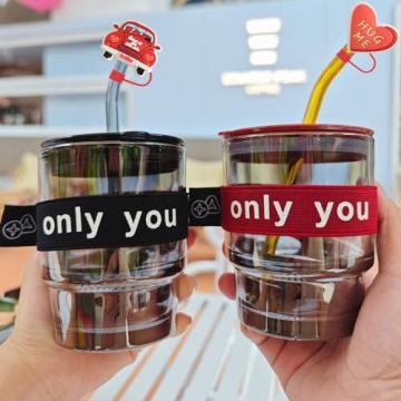 Cute Silicone Straw Covers for Stanley Cups - 8PCS