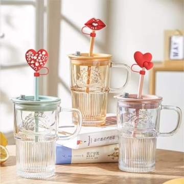 Cute Silicone Straw Covers for Stanley Cups - 8PCS