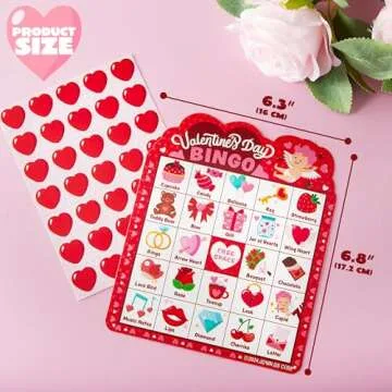 JOYIN 30 Players Bingo Cards (5x5) for Kids School Classroom Exchange Gift Rewards, Fun Party Games, Indoor Family Activities