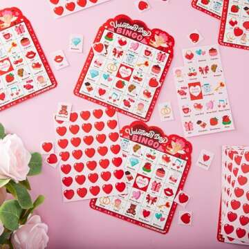 JOYIN 30 Players Bingo Cards (5x5) for Kids School Classroom Exchange Gift Rewards, Fun Party Games, Indoor Family Activities