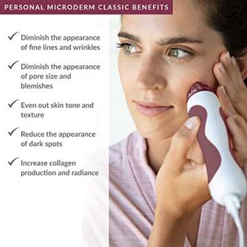 PMD Beauty Microderm Classic | Home Microdermabrasion Kit for Face | Exfoliating Crystals and Suctio...