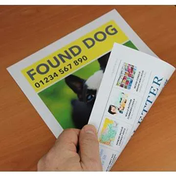 PPD Double Sided Photo Paper, Matte Brochure Paper 13 x 19 for Inkjet Printer, 210 gsm, 9 mil Thick for Magazine, Flyer, Presentation, Program, Instant Dry & Water Resistant (50 Sheets)