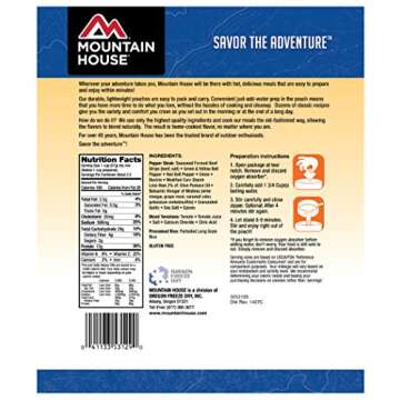 Mountain House Italian Style Pepper Steak with Rice