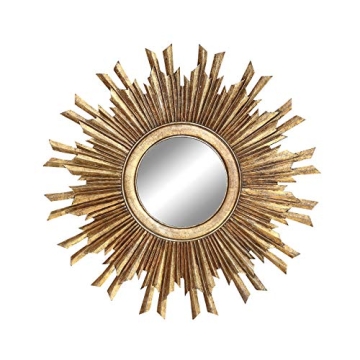 Creative Co-Op Gold Sunburst Mirror