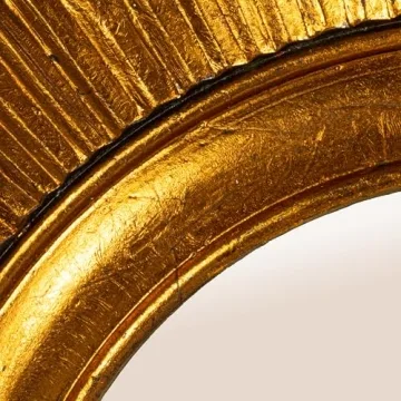 Creative Co-Op Gold Sunburst Mirror