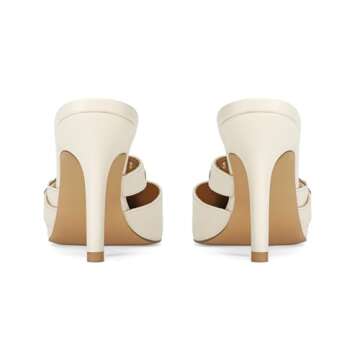 Dsevht Black Kitten Heels for Women Pointed Toe Heels Dressy Bow Heels Vintage Heels Mules Sexy Pointy Studded Heels Slip on Stiletto Heels Pumps