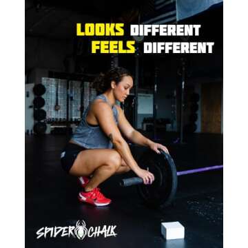 8oz Gym Chalk Mega Block - Lasts 2X Longer Made in The USA - for Powerlifting, Weightlifting, Cross Fit