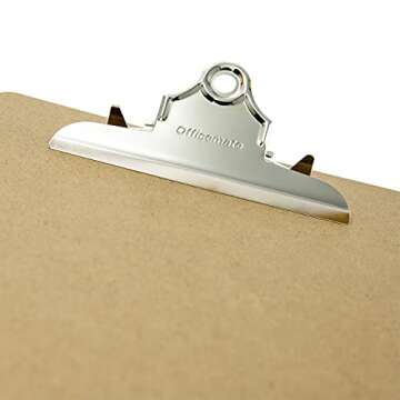 Eco-Friendly Officemate Recycled Wood Clipboard, 3 Pack