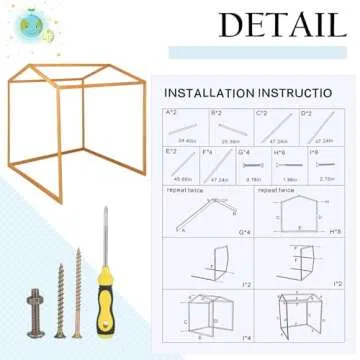 Sonwyoung Wooden Playhouse for Kids Indoor Outdoor Montessori Wooden and Waldorf Style Fort Playhouse Frame for Toddlers Children ECC Early Childhood Day Care, Preschool Playroom
