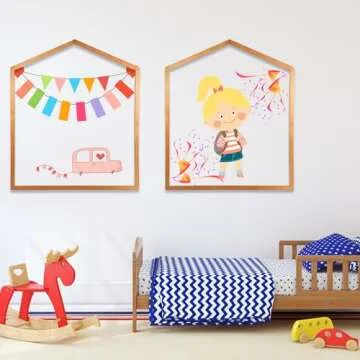 Sonwyoung Wooden Playhouse for Kids Indoor Outdoor Montessori Wooden and Waldorf Style Fort Playhouse Frame for Toddlers Children ECC Early Childhood Day Care, Preschool Playroom