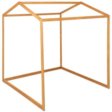 Sonwyoung Wooden Playhouse for Kids Indoor Outdoor Montessori Wooden and Waldorf Style Fort Playhouse Frame for Toddlers Children ECC Early Childhood Day Care, Preschool Playroom