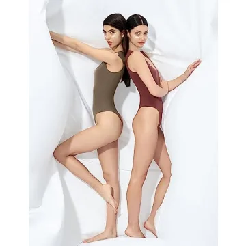 PUMIEY Square Neck Sleeveless Bodysuit - Stylish Comfort