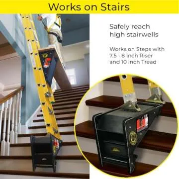 USA Made Original PiViT® LadderTool: Multi-Use Ladder Leveling Tool by ProVisionTools, Inc.™ Reco...