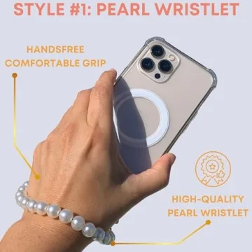 Stylish MagSafe Clear Case + Luxury Chain for iPhone 15