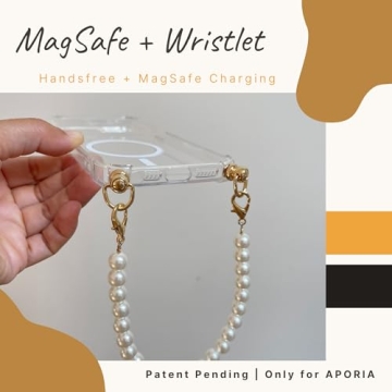 Stylish MagSafe Clear Case + Luxury Chain for iPhone 15