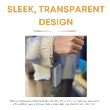 Stylish MagSafe Clear Case + Luxury Chain for iPhone 15