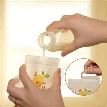 Baby Lemon Breastmilk Storage Bags - Leak Proof & Safe