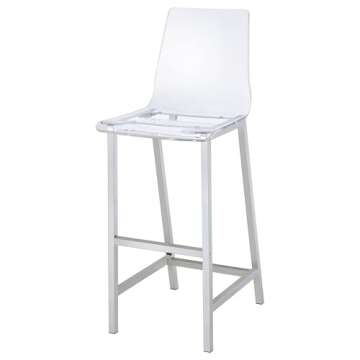 Coaster Home Furnishings Chrome Bar Stools Clear Acrylic