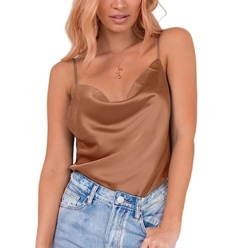Miessial Women's Satin Cami - Elegant & Versatile Top