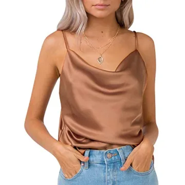 Miessial Women's Satin Cami - Elegant & Versatile Top