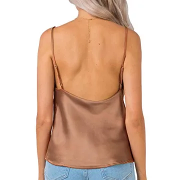 Miessial Women's Satin Cami - Elegant & Versatile Top
