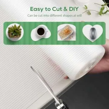 Anoak Shelf Liner Cabinet Liner, Non Adhesive Drawer Liner, Washable 17.5 Inch x 30 FT(360 Inch) Waterproof Durable Non-Slip Shelf Liner for Kitchen, Drawer, Refrigerator