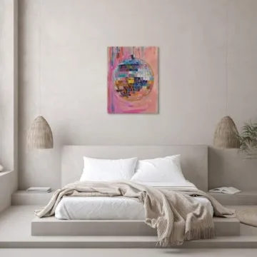 Trendy Disco Ball Painting Poster for Home Decor
