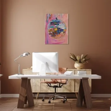 Trendy Disco Ball Painting Poster for Home Decor
