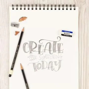 Tombow 57321 MONO Eraser, White, Small, 5-Pack. Cleanly Removes Marks Without Damaging Paper