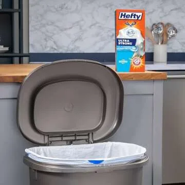 Hefty Ultra Strong 13 Gallon Trash Bags - Tough, Odor-Controlled, and Convenient