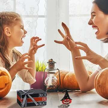 Bucherry Halloween Decor Stackable Faux Books Decor