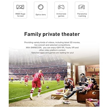 VR SHINECON HD 3D VR Headset Remote Control iOS Android