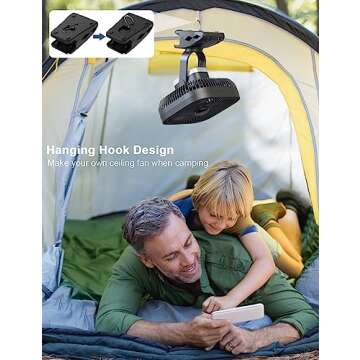 SLENPET Portable Clip Fan, Rechargeable, 78hrs Battery