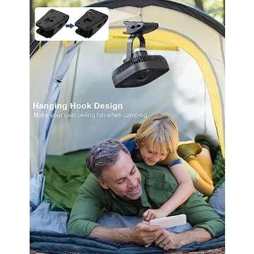 SLENPET Portable Clip Fan, Rechargeable, 78hrs Battery