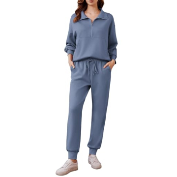 PINSPARK Lounge Sets for Women - 2 Piece Long Sleeve Tracksuit Sweatsuit
