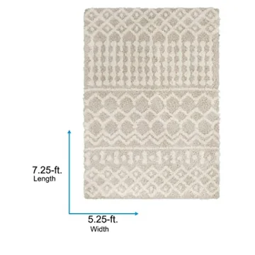 Livabliss Moroccan Shag Area Rug for Modern Homes
