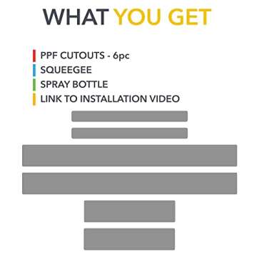 TWRAPS Clear PPF for Mach-E Door Protection - Easy Installation