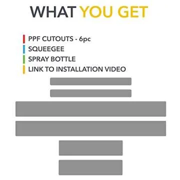 TWRAPS Clear PPF for Mach-E Door Protection - Easy Installation