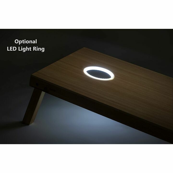 Rustic American Flag Cornhole Boards Set with Bags