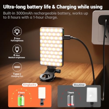 Kinglucky Selfie Light Upgrade for iPhone and Cameras