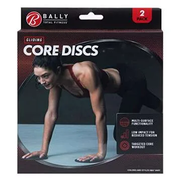 BALLY TOTAL FITNESS Gliding Core Disc - Versatile Fitness Solution for All Levels