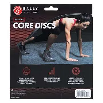 BALLY TOTAL FITNESS Gliding Core Disc for Effective Core Workouts