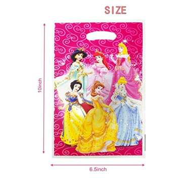 Xingyu 50 Packs Princess Party Gift Bags for Kids