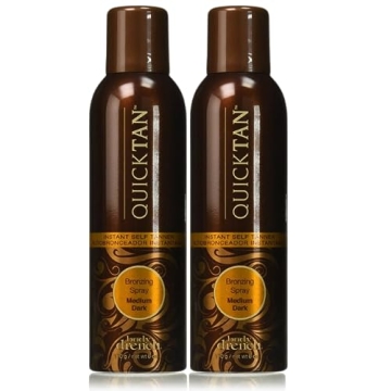 Body Drench Quicktan Quick Tan Bronzing Spray Medium Dark - Fast Drying, Streak Free Self-tanner Sol...