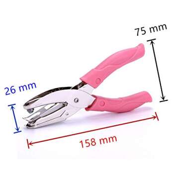 MIAO JIN 2Pcs Handheld Metal Hole Punch Set for Crafting and Scrapbooking