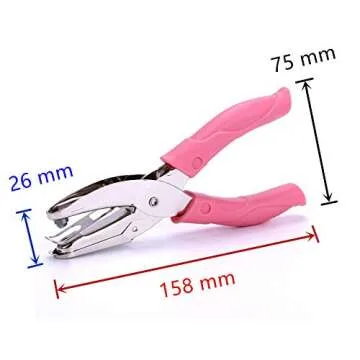 MIAO JIN 2Pcs Handheld Metal Hole Punch Set for Crafting and Scrapbooking